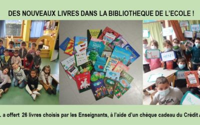 Des livres offerts pour les classes